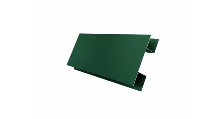Планка H-образная Экобрус Velur20 RAL 6020 хромовая зелень