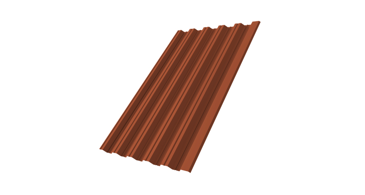 Профнастил HC35R 0.45 Drap RAL 8004 терракота