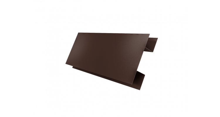 Планка H-образная Экобрус PurLite Matt RAL 8017 шоколад