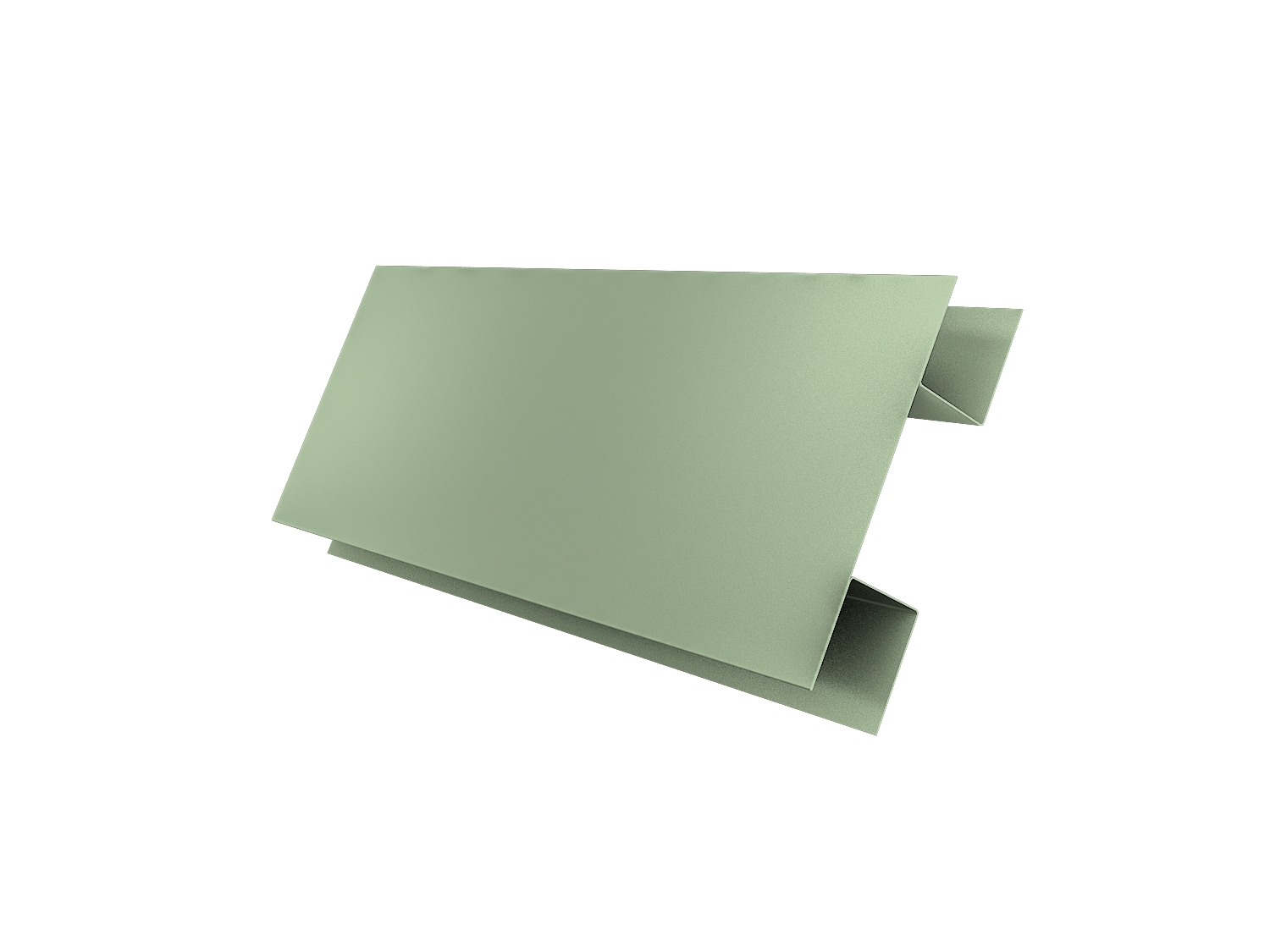 Планка H-образная Экобрус PE с пленкой RAL 6019 бело-зеленый
