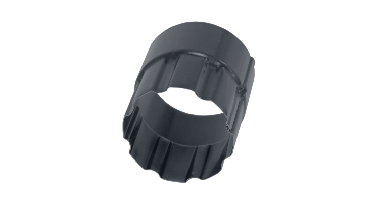 Соединитель трубы 100 мм Мatt RAL 7024 мокрый асфальт