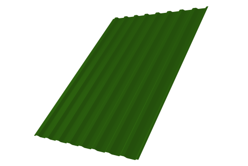Профнастил С20В 0,45 PE RAL 6002 лиственно-зеленый