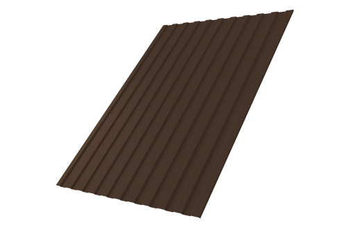 Профнастил С8A 0,4 PE-Double RAL 8017 шоколад