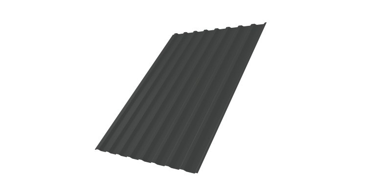 Профнастил С20B 0,45 Drap TR RAL 7016 антрацитово-серый