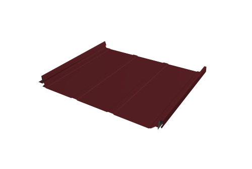 Кликфальц Pro Line Grand Line 0,5 Satin Matt с пленкой на замках RAL 3005 красное вино