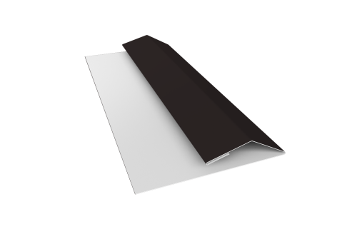 Планка финишная Блок-хаус new 0,45 PE с пленкой RAL 9005 черный (3м)