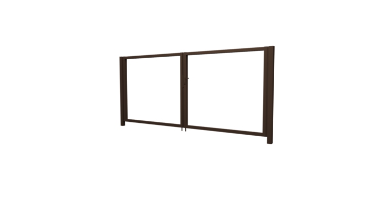 Ворота Жалюзи Texas 1.8х3.6 RAL 8017 без заполнения (ламель 125 мм)