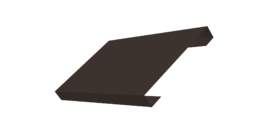 Ламель лицевая 150 забора жалюзи Texas 0.45 PE-Double с пленкой RR 32 темно-коричневый