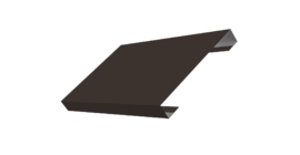 Ламель лицевая 150 забора жалюзи Texas 0.45 Drap с пленкой RR 32 темно-коричневый