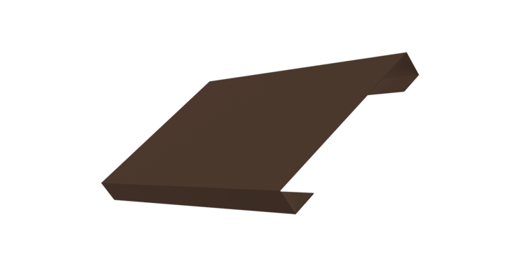 Ламель лицевая 150 забора жалюзи Texas 0.45 Drap-double TX RAL 8017 шоколад