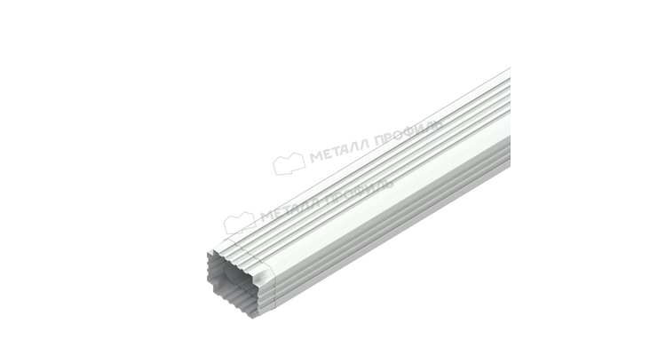 Труба водосточная Металл Профиль БЮДЖЕТ 76х102х3000 RAL 9003