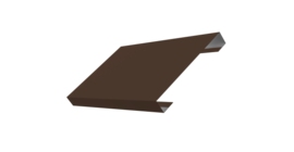 Ламель лицевая 150 забора жалюзи Texas стартовая/финишная для калиток и ворот 0.5 Drap TX RAL 8017 шоколад