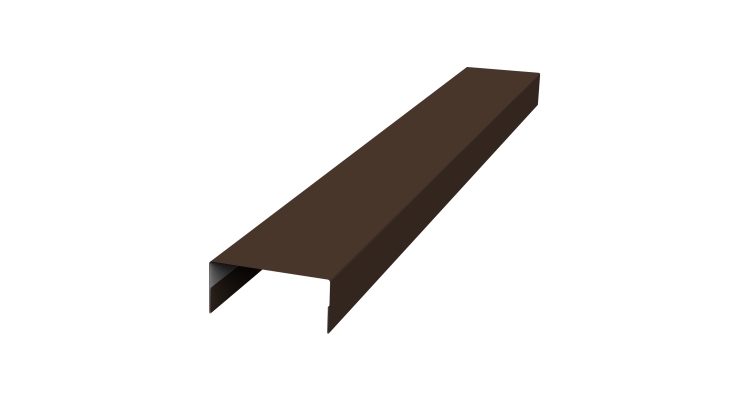 Крышка 30х20 жалюзи Texas 0,7 PE RAL 8017 шоколад (3м)