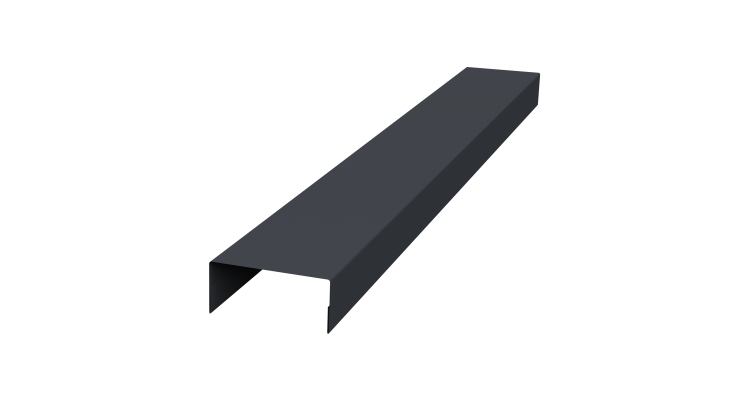 Крышка 30х20 жалюзи Texas 0,45 Drap-double TX RAL 7024 мокрый асфальт (3м)