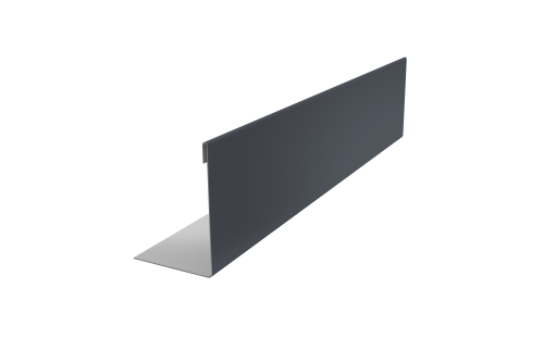 Нащельник 125 Texas 25х35 0,45 Drap TX RAL 7024 мокрый асфальт (L1,5)