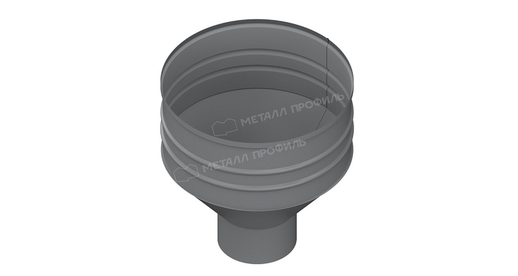 Воронка водосборная Металл Профиль ПРОЕКТ D350х150 Ral 7004