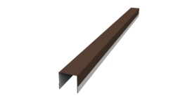 Планка вертикальная обратная для забора жалюзи Palermo 0,45 Drap TR RAL 8017 шоколад (1,8м)